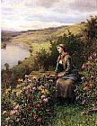 Daniel Ridgway Knight Waiting painting